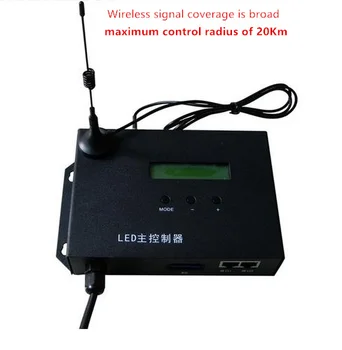 

led programmable controller with RF receive antenna,drive DMX512,WS2811,WS2812,TM1812,etc.free SD card and software
