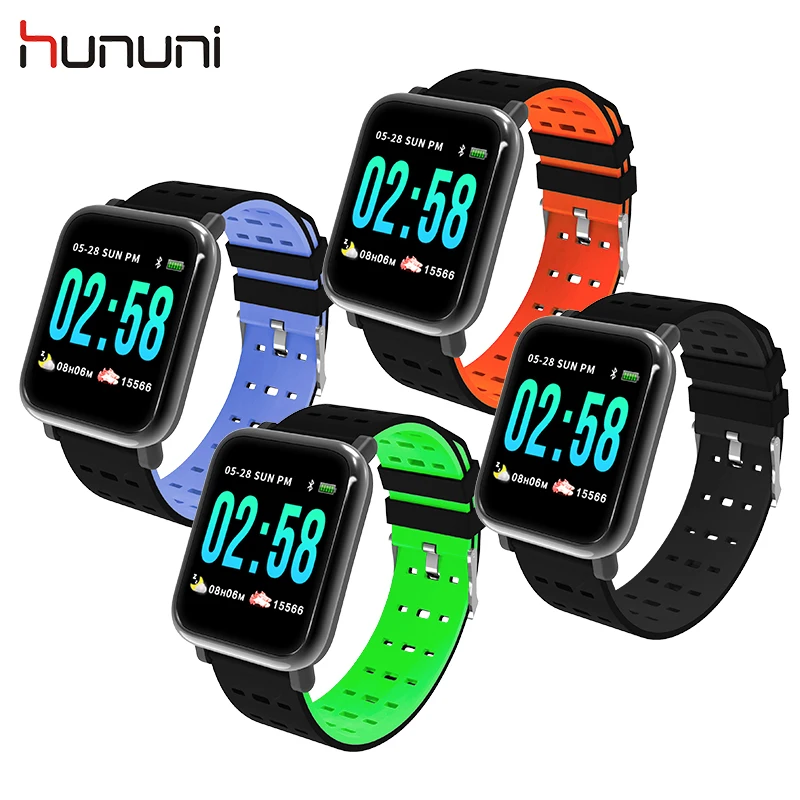 HUNUNI A6 умный Спортивный Браслет фитнес трекер браслет с Bluetooth пульсометр