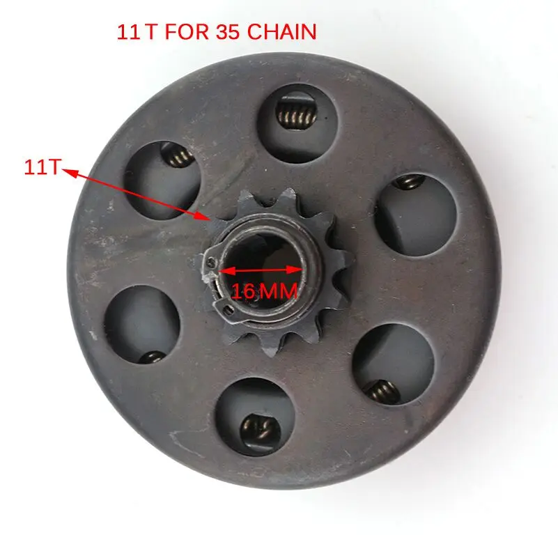t para 20 mm para 35 t 19 16mm mm Link 420 Ligação 428 Ajuste go Kart Minibike Embreagem Centrífuga Automática 18 13 12 11 10 11 t t t para 20 19 16mm