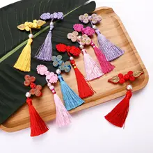 1 шт. суд ветер маленькая девочка аксессуары для волос год кисточкой шпилька Тан Костюм Тиара заколка Gege Hanfu аксессуары G0503