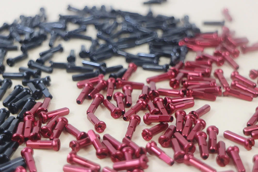 super light aluminum alloy nipples black red 12mm 14mm 16mm cn mac cnc mtb road bike 14G spoke nipples