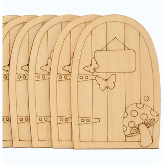 

10pcs Christmas Ornaments Wooden Hanging Wizard House Xmas Decorations