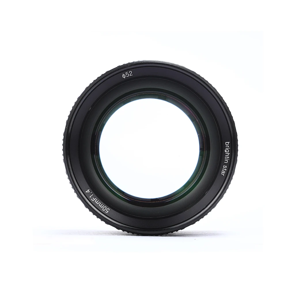 Объектив brighin Star 50 мм F1.4 с большой диафрагмой стандартный Prime ручной фокус