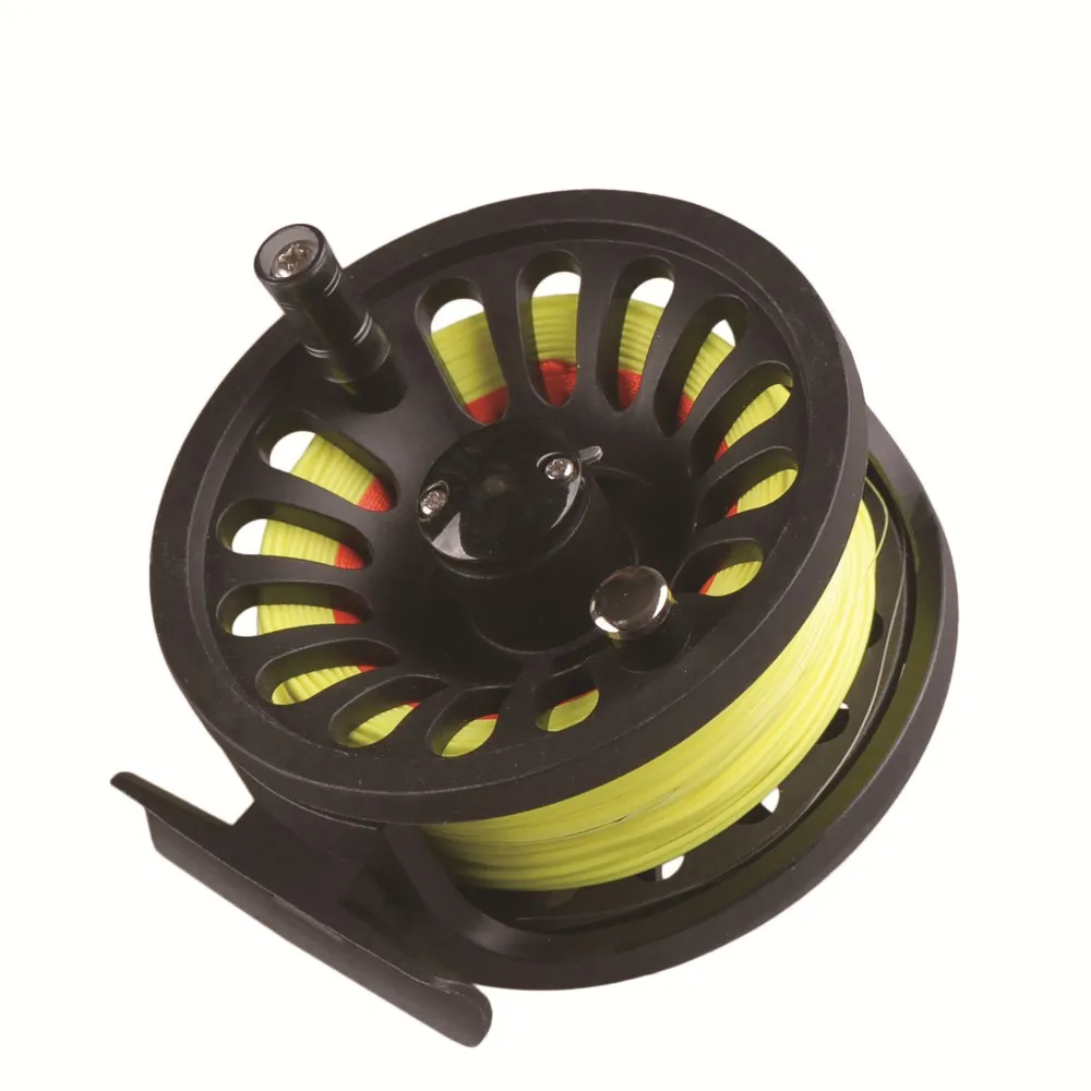 BASSKING Pre-Loaded 5/6 WT Fly Fishing Reel with Weight Forward Floating  Fly Fishing Line Backing Line Taper Leader Combo Set