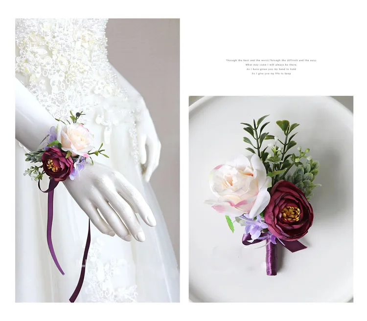 wedding boutonniere wrist corsage marriage  (31)
