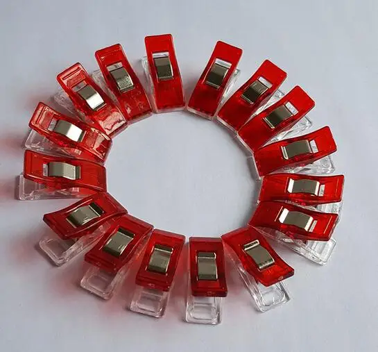 

1000 pcs New Arrive 10 colors Plastic Wonder Clips Holder for DIY Patchwork Fabric Quilting Craft Sewing Knitting