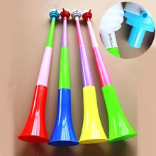 DIY супер большой трехсекционный Телескопический рожок спортивный реквизит Детские игрушки веселый веер Труба Детская развивающая музыкальная игрушка