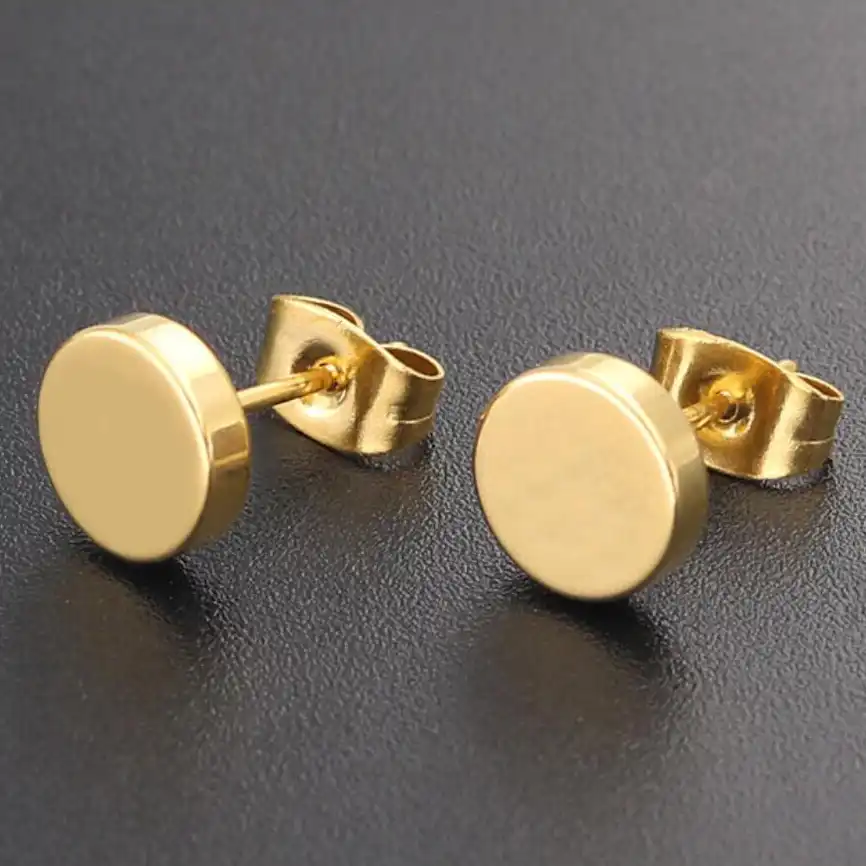 black and gold studs