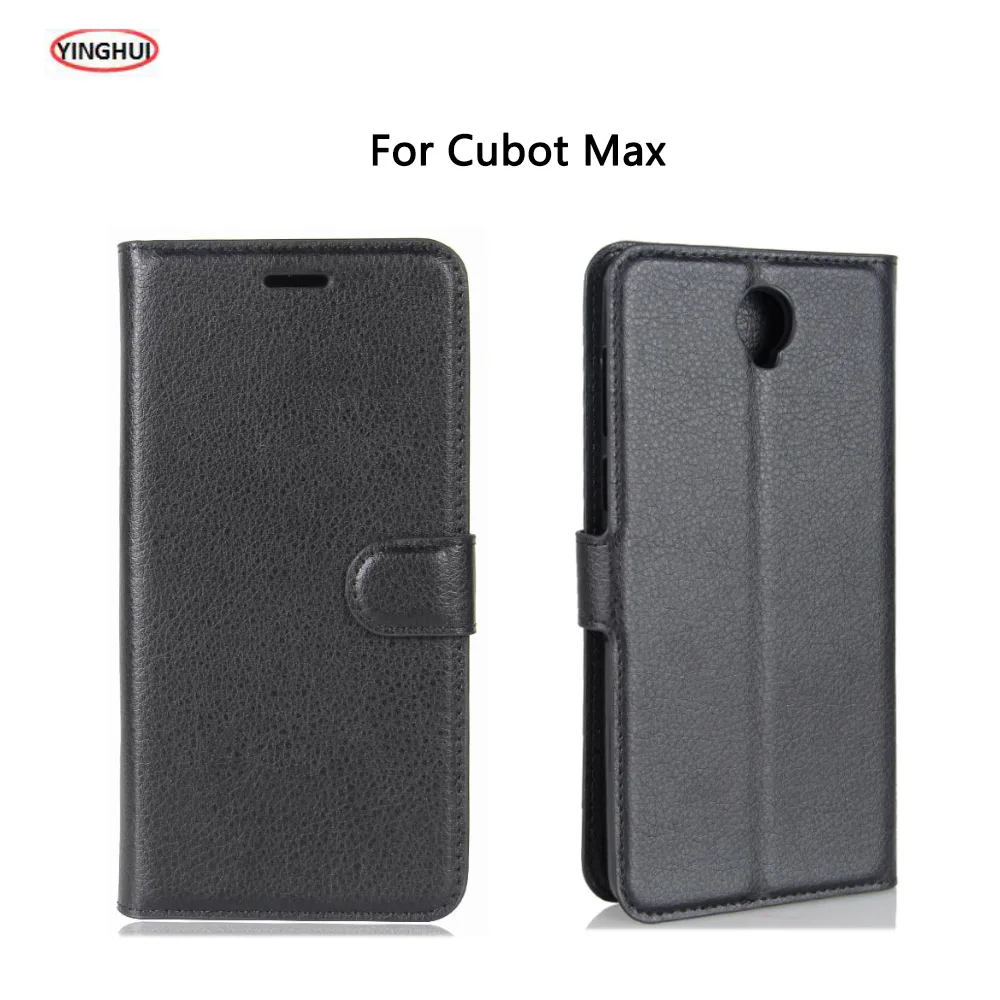 

HUDOSSEN For Cubot Max 6.0 Case Luxury PU Leather Back Cover Case Coque Para For Cubot Max Case Flip Protective Phone Bags Skin