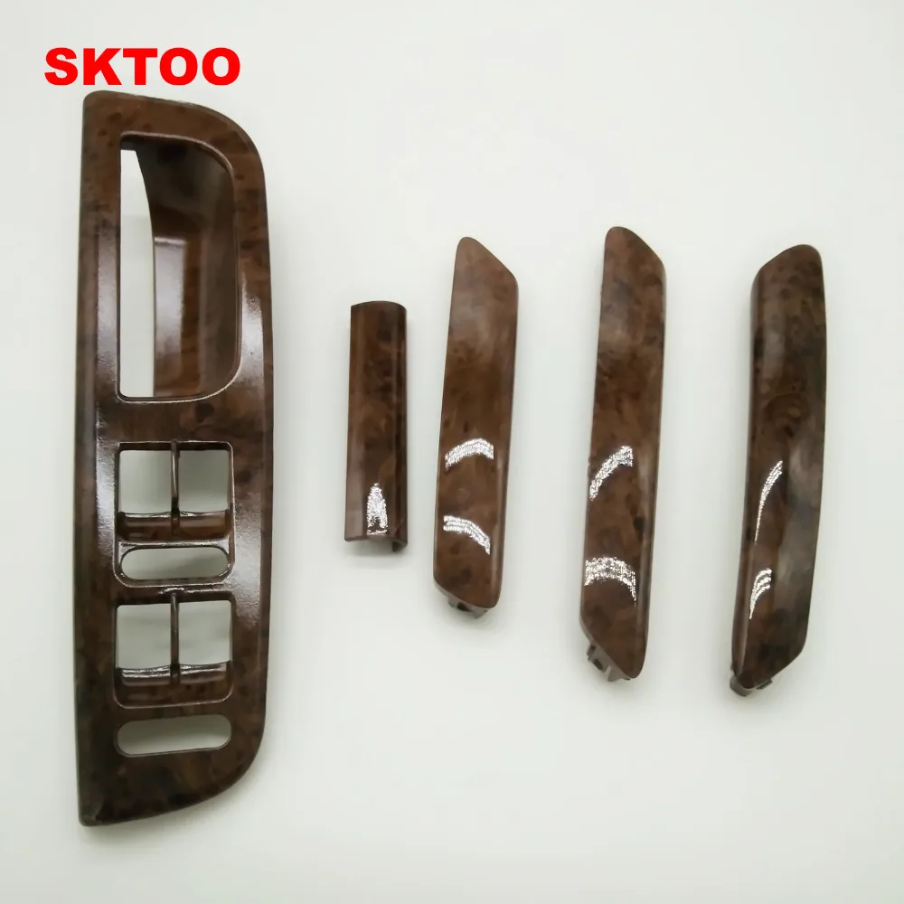 

SKTOO 5PCS/A Set mahogany Inside door handle handrails shake decorative cover For Vw passat B5 Top quality Factory price