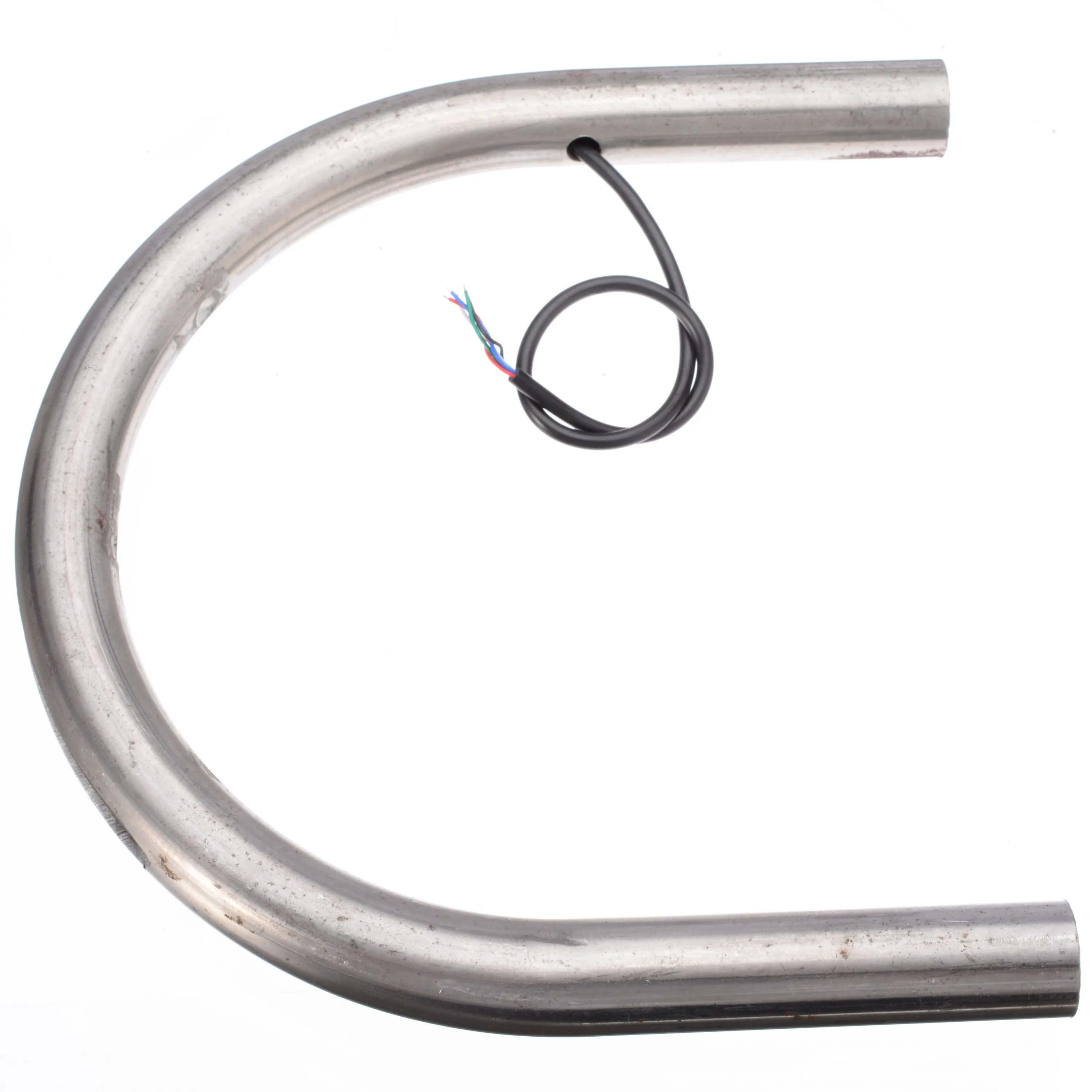 1PC 3 In 1 Cafe Racer Seat Frame Loop Hoop With Rear Brake Stop LED Light Turn Signal Lamp 227mm For Motorcycle Accessories