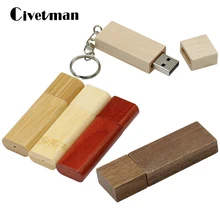 Деревянный бамбуковый USB флеш-накопитель, флешка с деревянным чипом, 4 ГБ, 8 ГБ, 16 ГБ, 32 ГБ, карта памяти, u-диск с брелком, подарок