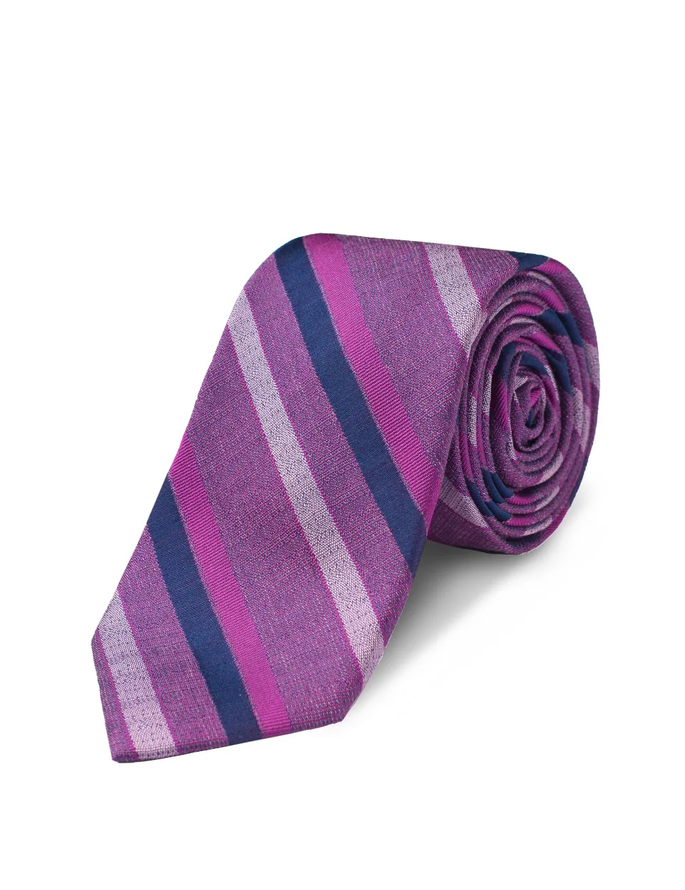 Origin Ties Mens Fashion Silk 2.5" Tie Monochromatic Striped Skinny Tie