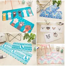 Милый Кот коготь бархат Плюшевые коврик ковер детская комната коврик крыльцо водопоглощение home decor