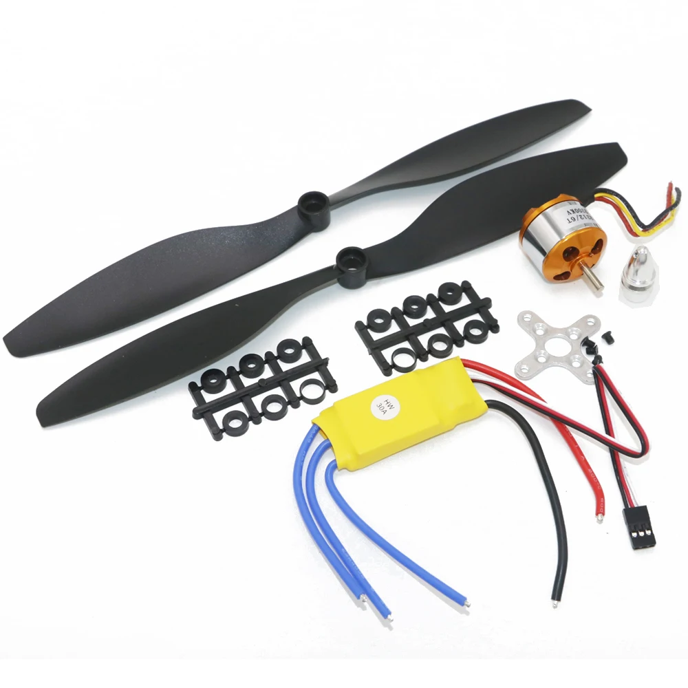 4set/lot A2212 1000KV 2200KV A2208 Brushless Outrunner Motor +30A ESC+1045 Propeller Quad Rotor Set for RC Aircraft Multicopter-in Parts 