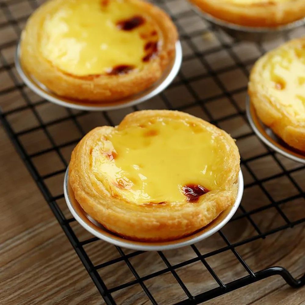 

2018 5Pcs/Set Egg Tart Mold Aluminum Cupcake Bake Mould Cookie Lined Tin DIY Cookie Cake Mould Bakings Form Bakeware 2o0417