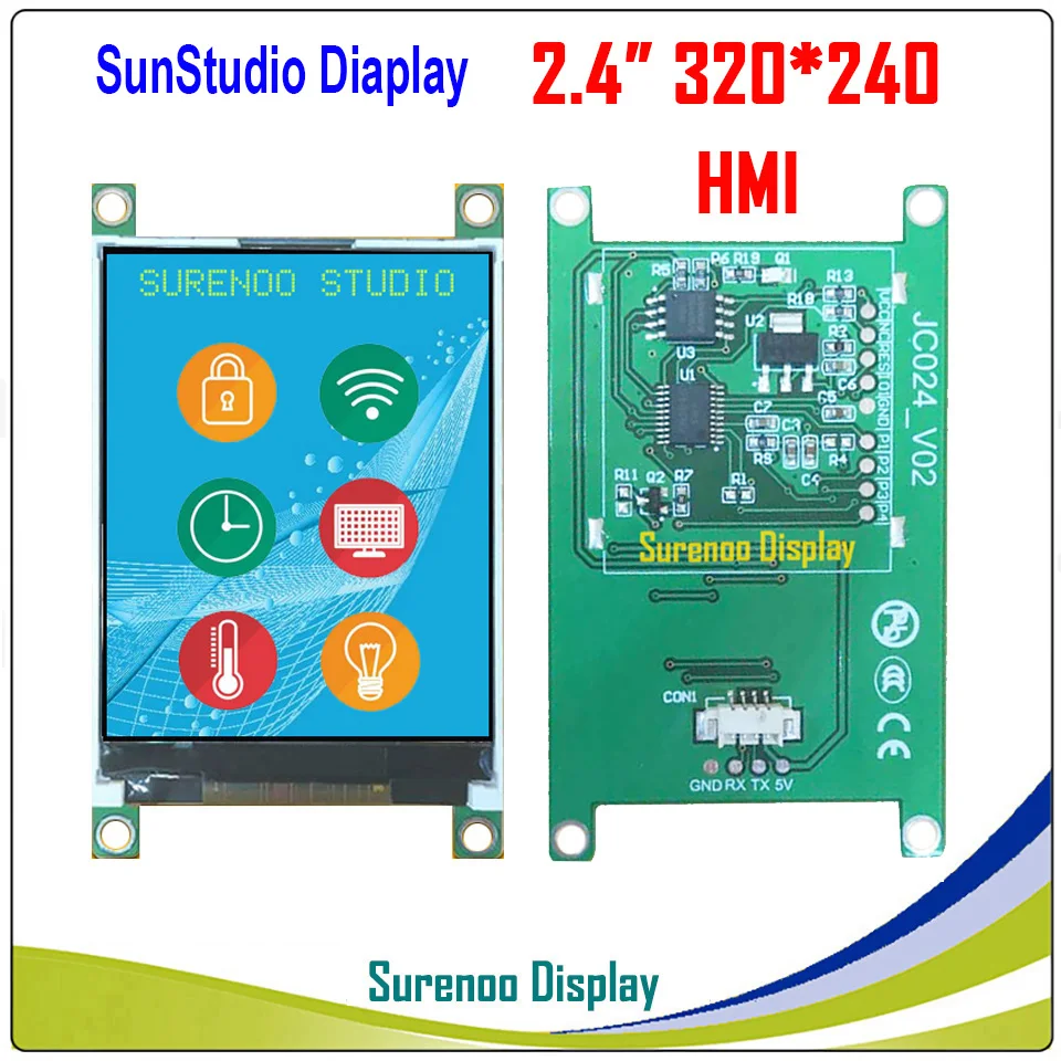 240 "320*2,4 HMI умный USART UART серийный TFT ЖК-модуль дисплей Панель для Arduino без сенсорной панели