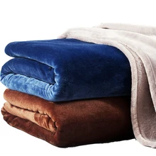 Однотонное Фланелевое Коралловое Флисовое одеяло, супер мягкое клетчатое покрывало для дивана, зимнее теплое постельное белье, легкое мытье, одеяло из искусственного меха s