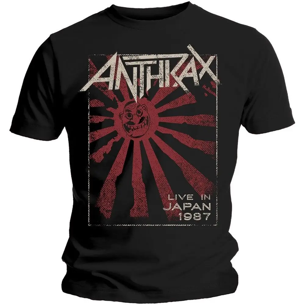 Anthrax Men'S Live In Japan футболка с коротким рукавом черная средняя Мужская | одежда
