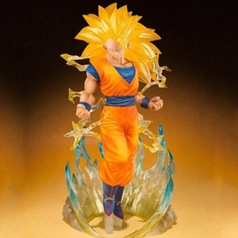 

ZERO DRAGON BALL Z Son Goku Super Saiyan 3 Soul restriction PVC Action Figure Collectible Model Toy 15 CM BOX P323