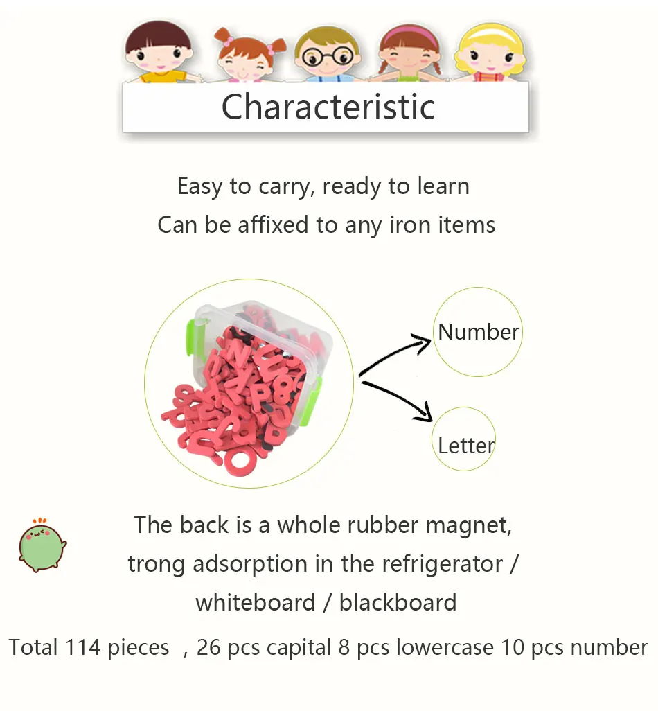 Magnetic alphtabet letter3
