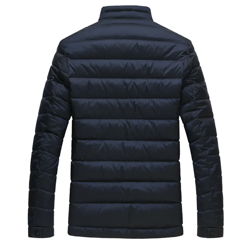 Мужская зимняя куртка на утином пуху, тонкий теплый пуховик, ультра тонкая пуховая одежда для мужчин, мужская Новинка 5608