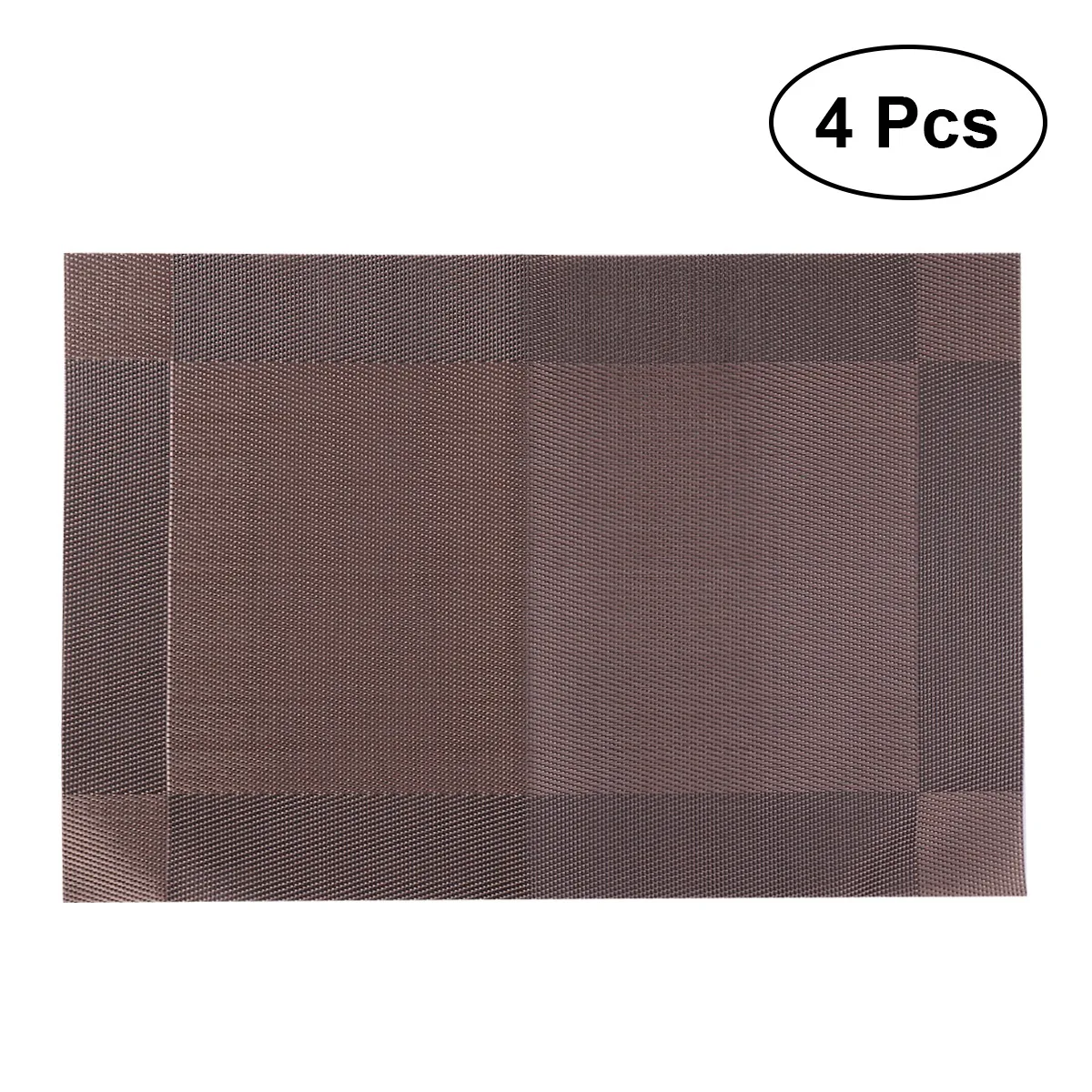 4PCS Diagonal Placemat Non slip Washable Table Mats PVC Wear resistant
