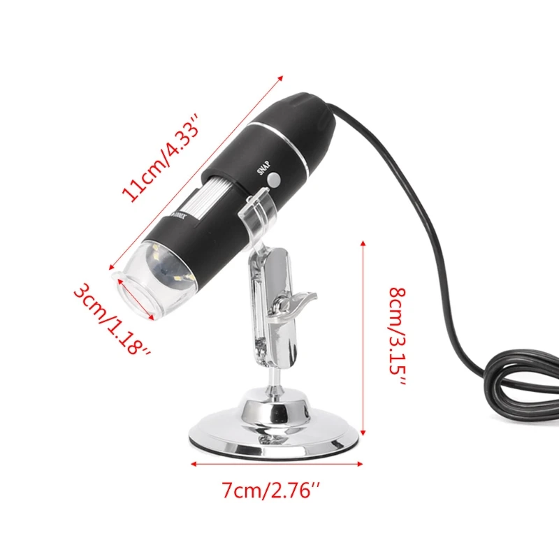 1000X Цифровой Микроскоп USB эндоскоп 8LED камера микроскоп Лупа с подставкой