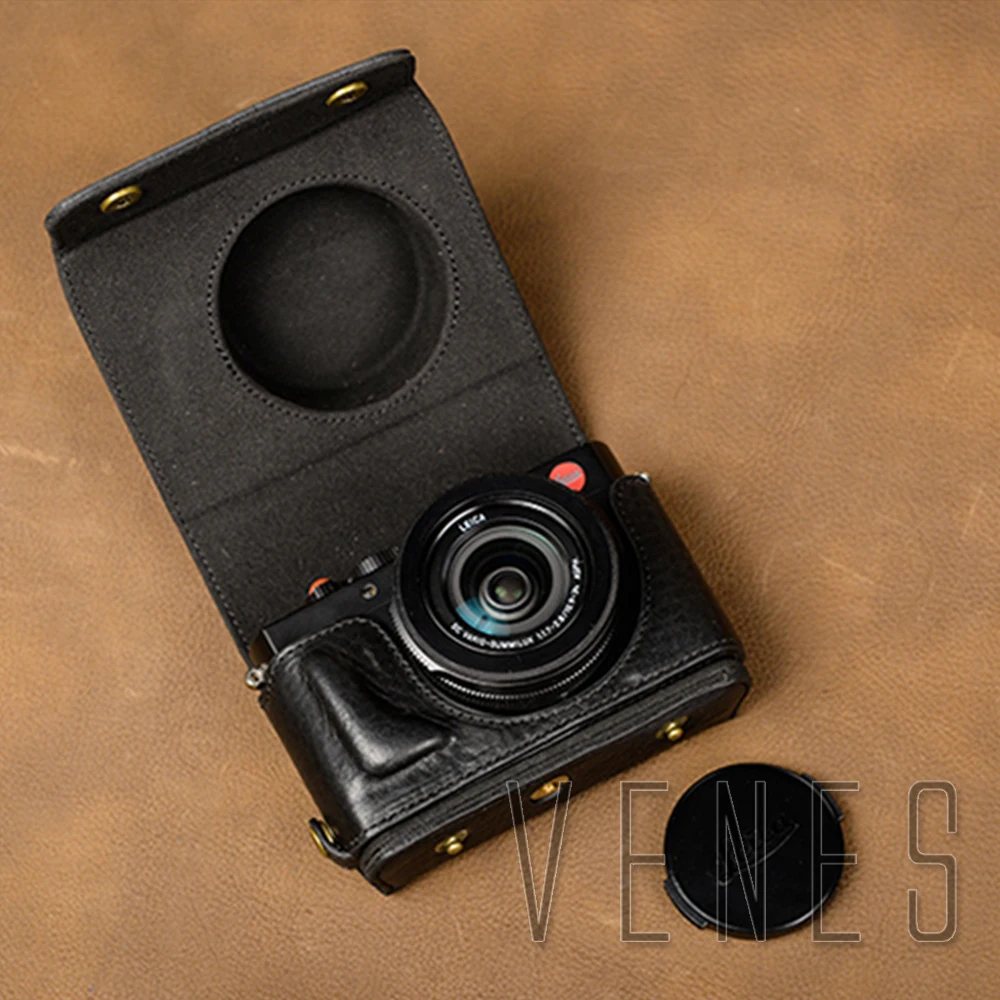 

VENES Professional Leather Camera Bottom Case Cover Half Body Set Protector Bag For Leica T (Typ109)