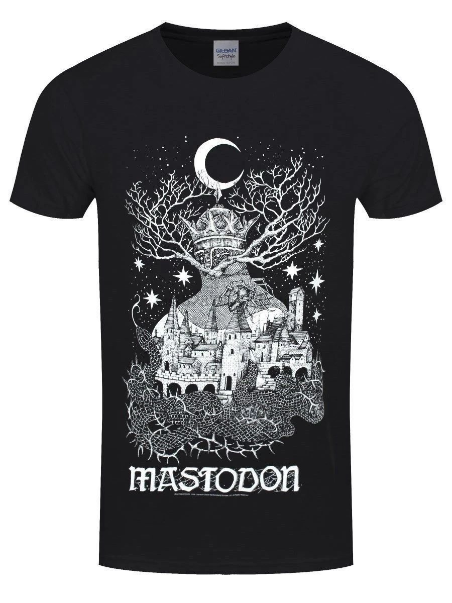

Mastodon Quiet Kingdom Men Black T-shirt T Shirts 2019 Brand Clothes Slim Fit Printing Brand Style Short Sleeve