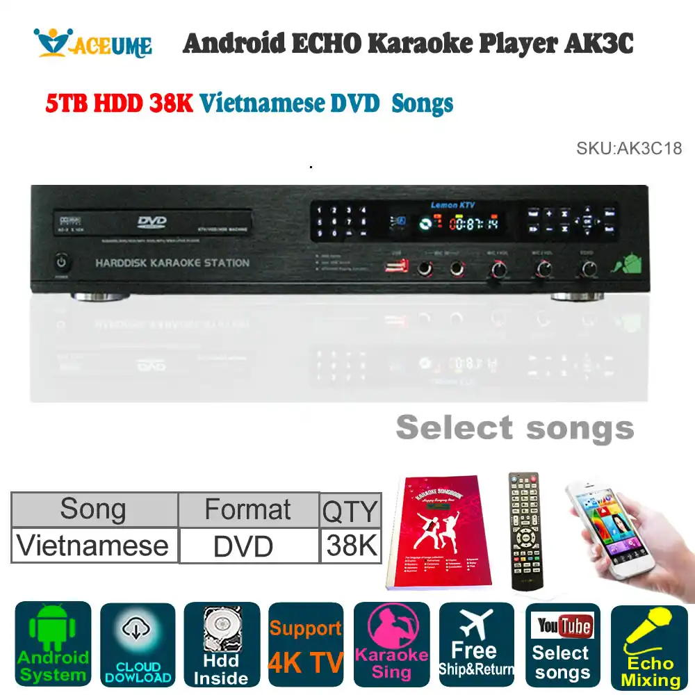 5tb Hdd 38k Vietnamese Songs Android Karaoke Player Jukebox Free Cloud Download Youtube Home Ktv Sing Echo Mixing Dvd Hdd Player Aliexpress