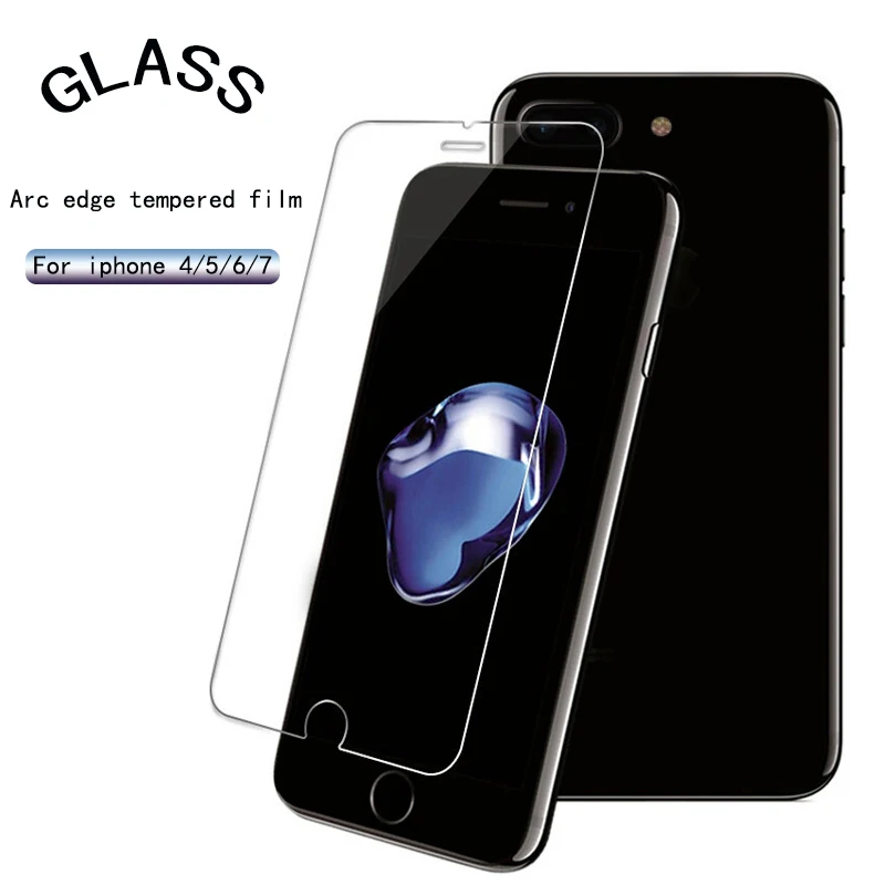 Защитное закаленное стекло для iphone 4S 5S 6S 7Plus защита экрана 9H 2.5D телефона x xR xsMax |