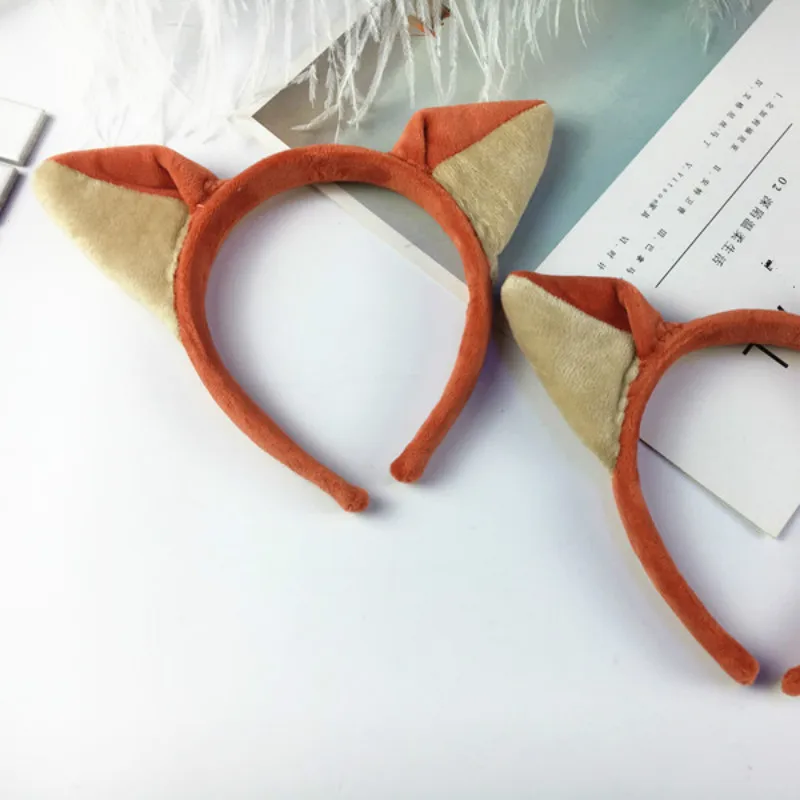 

Cute fox ear hair hoop super cute headdress adult show starting card children hair accessories photo headband