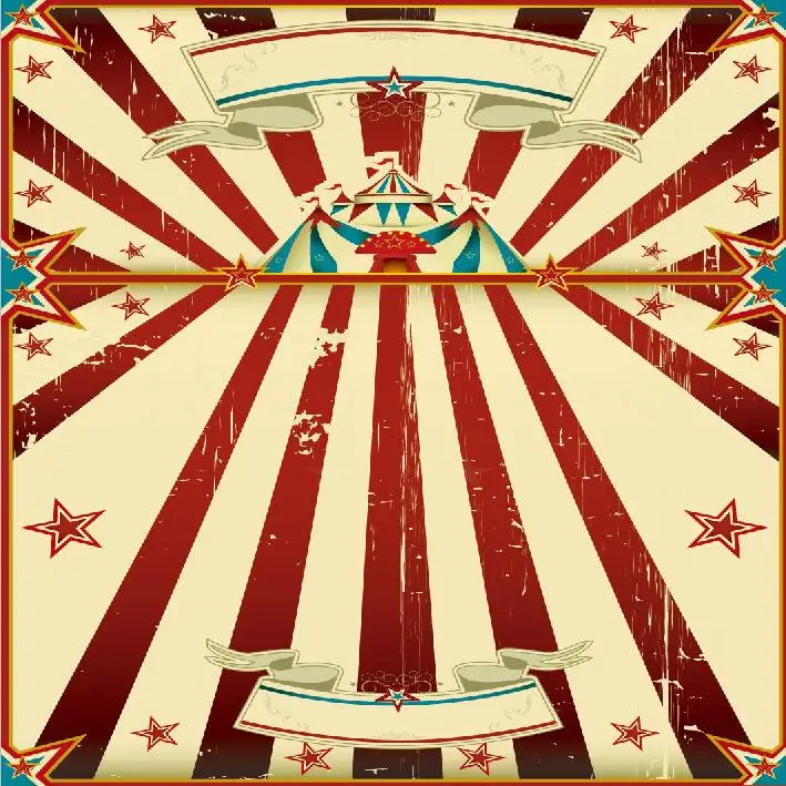 

Carnival Circus Tent Stage Red Stripes star theme Background Vinyl cloth High quality Computer printed party photo backdrop