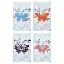 1 шт. красочные с металлической бабочкой из нержавеющей стали в форме краски бабочка милый свежий Любовь цветок канцелярские закладки