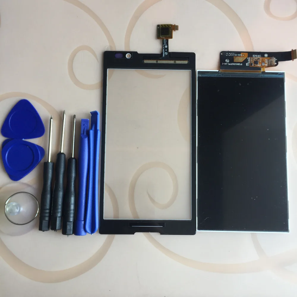 

For Sony Xperia C S39H S39 C2304 C2305 Touch Screen Digitizer Sensor Panel LCD Display Monitor Screen Panel + Tools