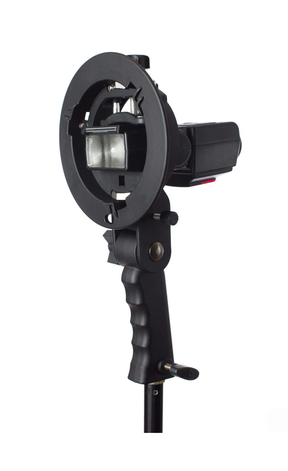 Handheld Grip S-Type Bracket Holder with Bowens Mount for Speedlite Flash Snoot Softbox Beauty Dish Photography Accessories (4)