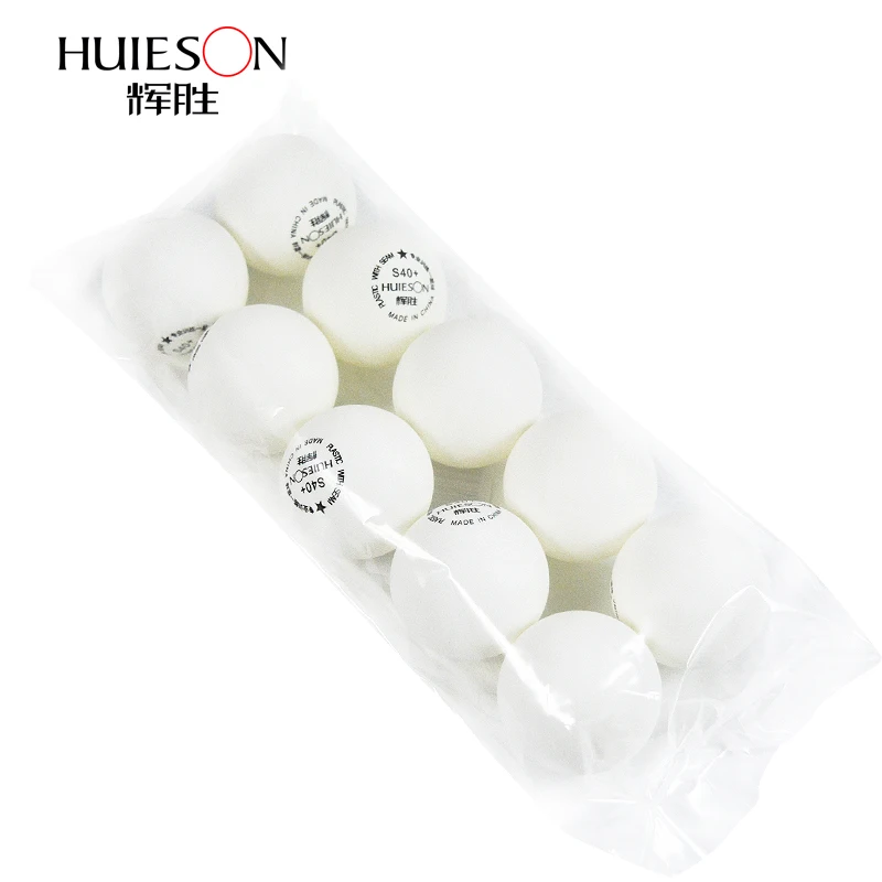 Huieson 10 шт./пакет 1 звезда ABS Пластиковые Мячи для настольного тенниса новый материал Пластиковые Мячи для пинг-понга S40 + для обучения