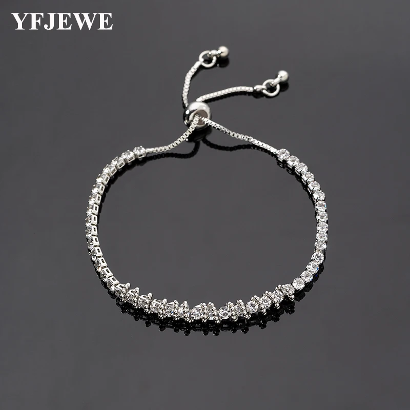 

YFJEWE Roman Style Woman Bracelet Wristband Crystal Bracelets Gifts Jewelry Accessories Fantastic Wristlet Trinket Pendant B263
