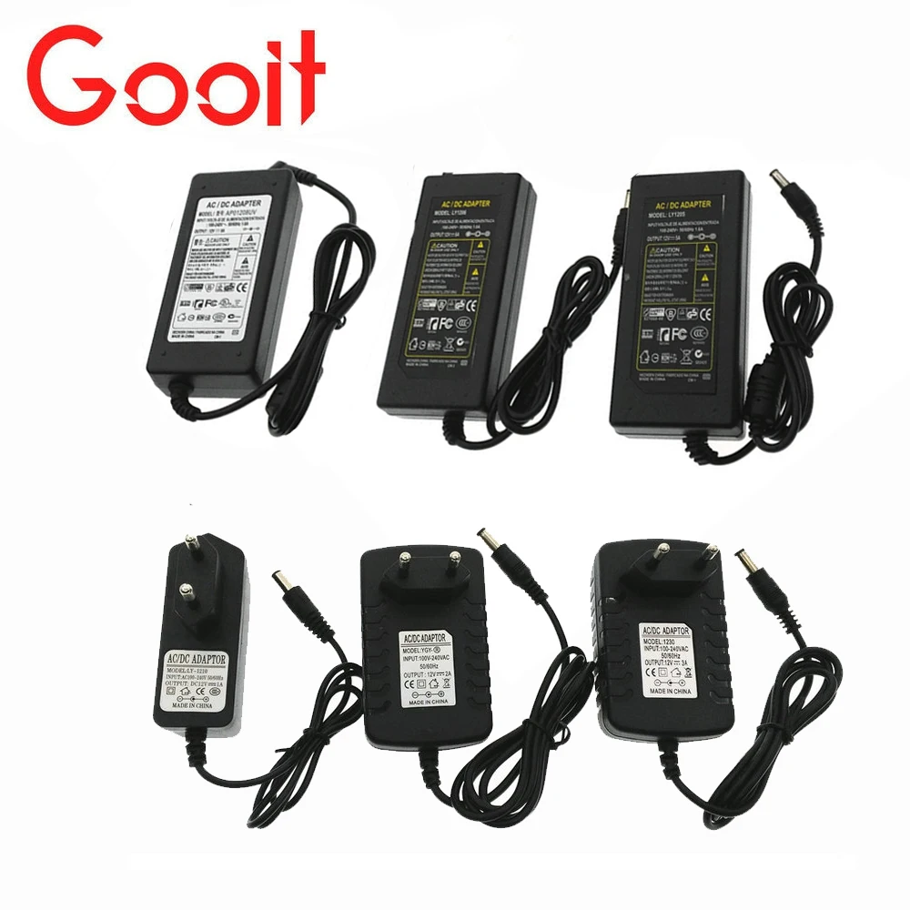 

DC 12V Adapter AC100-240V Lighting Transformers OUT PUT DC12V 1A/2A/3A/5A/6A/8A/10A Power Supply for LED Strip lighting