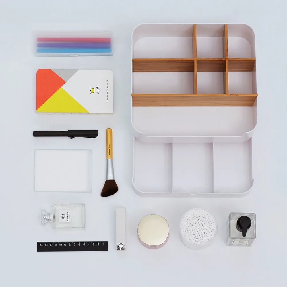 Многофункциональная коробка для хранения ящиков Xiaomi Mijia, косметическая коробка, ABS материал, настольная поверхность мусора, классификационный чехол