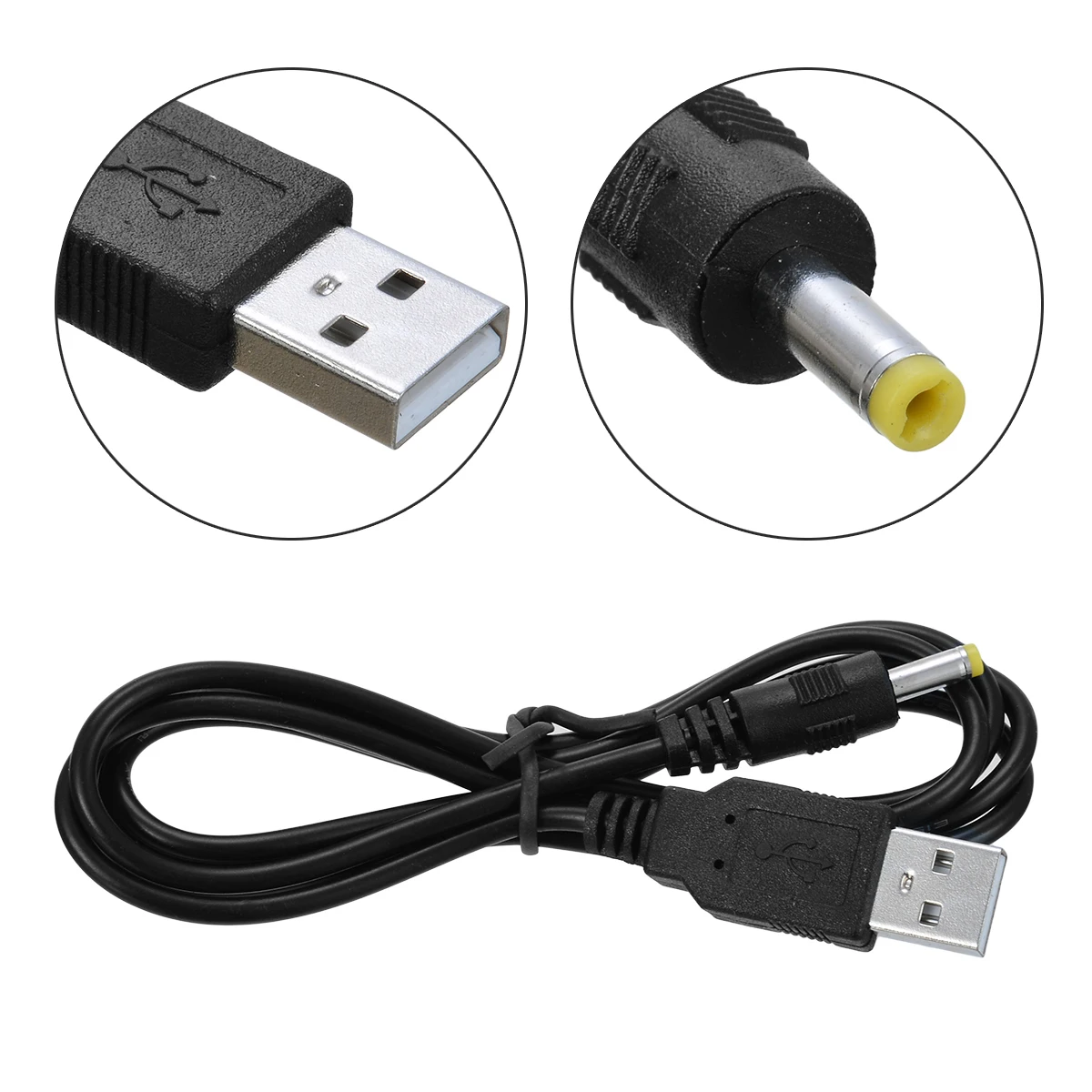 For Sony PSP 1pc 80cm USB Male to 4.0 x 1.7mm Cable 4.0*1.7 Male Power Charge Cable  Cord Mayitr
