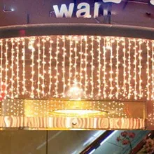 6 м* 1 м светодиодный светильник для занавесок 256 светодиодный s рождественские украшения для сада вечерние, свадебные, праздничные гирлянды