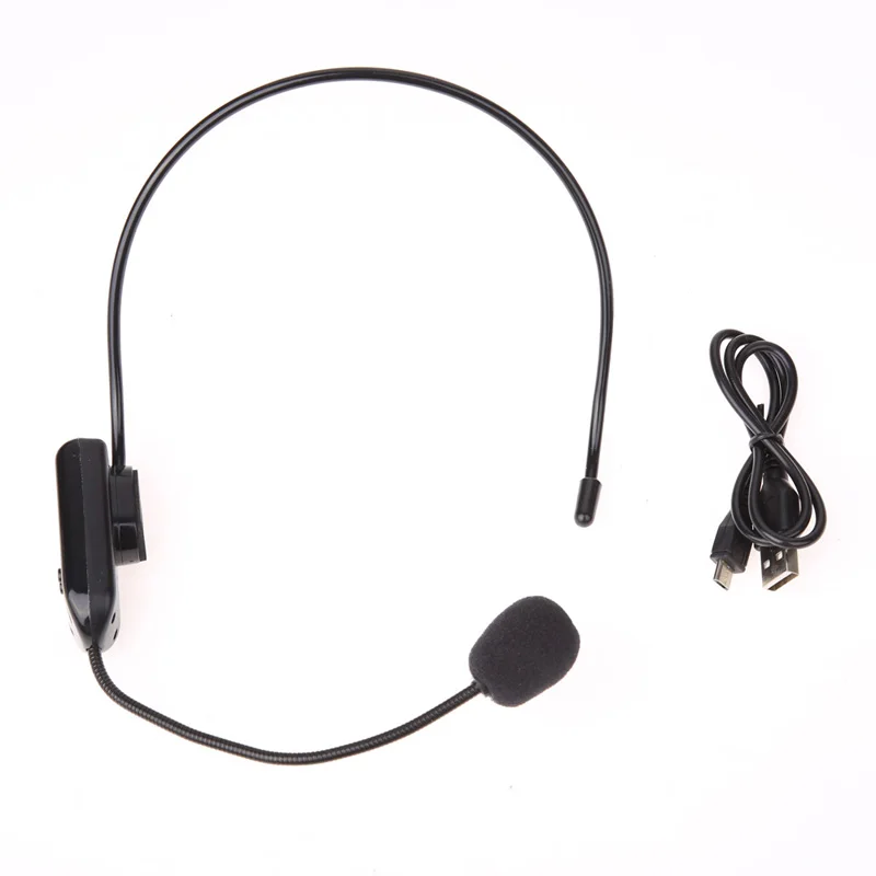 Wireless Microphone Headset MIC Voice Amplifier for Teaching/Tour Guide/Meetings 