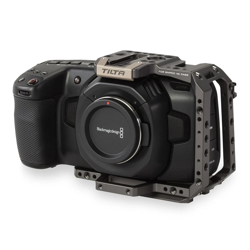 TILTA BMPCC 4K 6K Cage Half Cage DSLR rig for BMD BlackMagic Pocket Cinema Camera 4K 6K Half camera