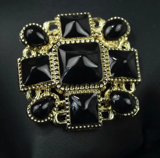 

Wholesale 10pcs 2018 New metal gold Drip black oil sewing Overcoat coat Buttons jacket shirt Sweater button 36mm Free shipping