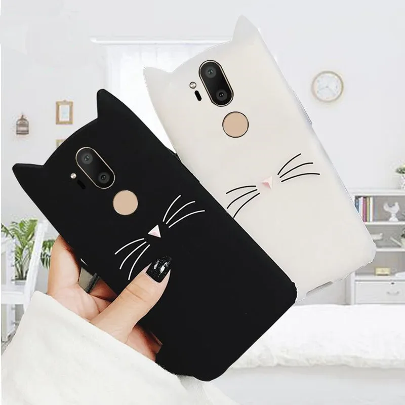 

3D Silicon Cat Cartoon Case For LG G7 G6 V20 30 Case LG Stylus 3 Stylo 4 K10 Pro LS777 K4 K8 K10 2017 M250N X400 K20 Plus Fundas