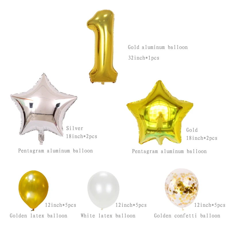 20 штук наборы шаров 1" 18" 3" вышивка «звёздочки» или «бриллианты» номер Алюминиевая фольга Воздушные шары на день рождения вечерние Конфетти украшения шары из латекса