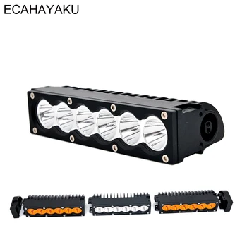 

ECAHAYAKU 7 inch Single Row Car LED LIGHT BAR 6x5W Diode 30W DIY Led Light Bar 6500K 4300K for Offroad SUV Truck Trailer ATV 4WD