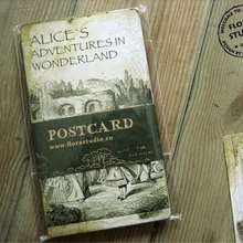 6 комплектов/партия, винтажный стиль, Приключения Алисы в стране чудес, открытки, открытки на день рождения, бизнес, подарочный набор открыток, открытка для сообщений